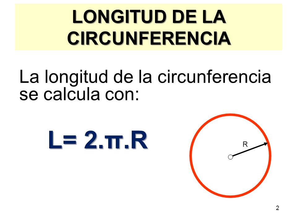 Como se calcula la circunferencia de un circulo